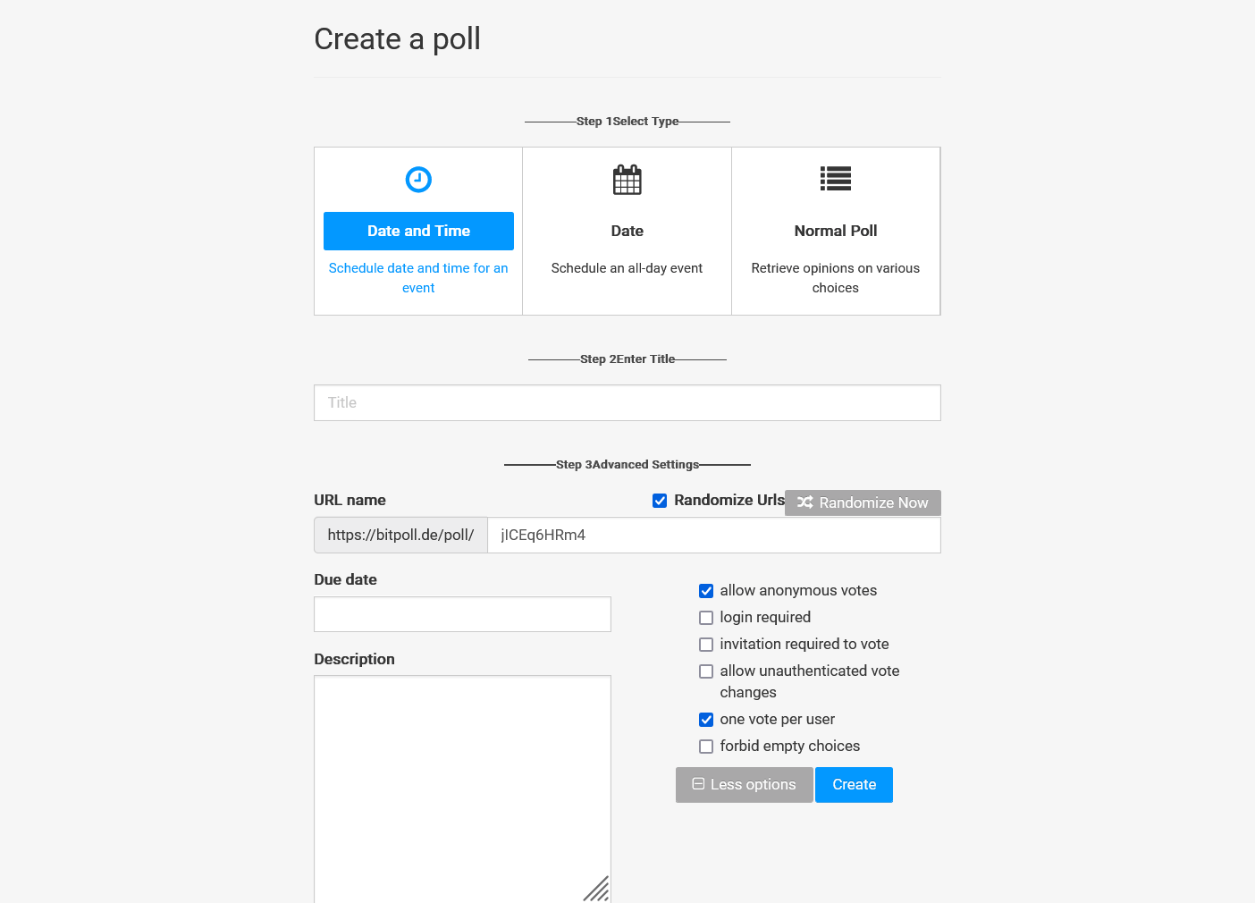 Bitpoll